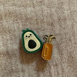 Jibbitz Charms for Crocs SET OF 2 🥑 avocado, golf clubs